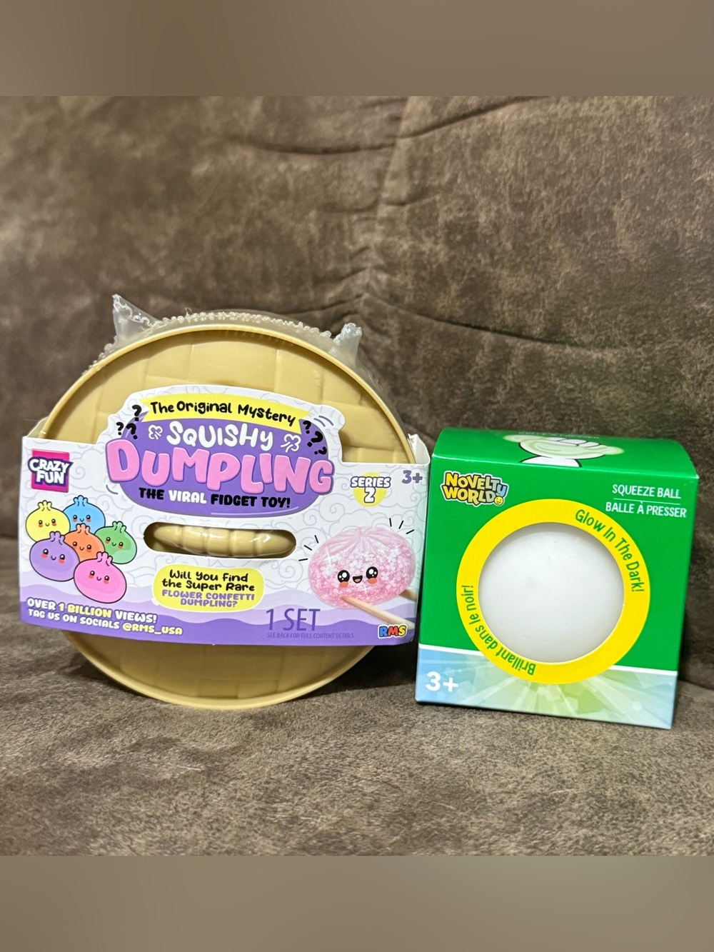 NEW UNOPENED Viral RMS Mystery Dumpling Flower Confetti Edition Glow Stress Ball